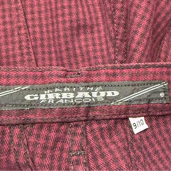 Vintage Marithe Francois Girbaud size 9/10 Women's Burgundy Denim Jean Shorts - Picture 7 of 8